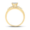 10k Yellow Gold Round Diamond Oval Bridal Wedding Engagement Ring 1/2 Cttw