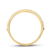 14k Yellow Gold Womens Round Diamond Wedding Single Row Band 1/5 Cttw