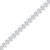 10k White Gold Womens Round Diamond Fashion Bracelet 2 Cttw