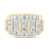 14k Yellow Gold Mens Round Diamond Band Ring 4 Cttw