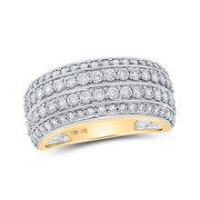  10k Yellow Gold Mens Round Diamond Band Ring 2 Cttw