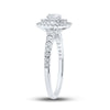 14k White Gold Oval Diamond Halo Bridal Wedding Engagement Ring 1 Cttw