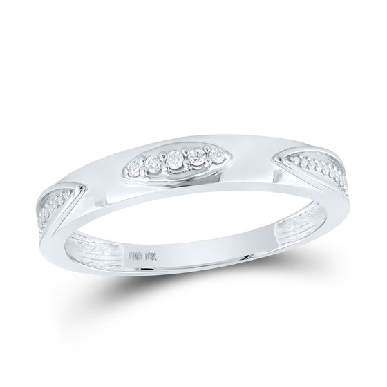 10k White Gold His Hers Round Diamond Square Matching Wedding Set 1/3 Cttw