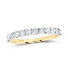  14k Yellow Gold Womens Round Diamond Band Ring 3/4 Cttw