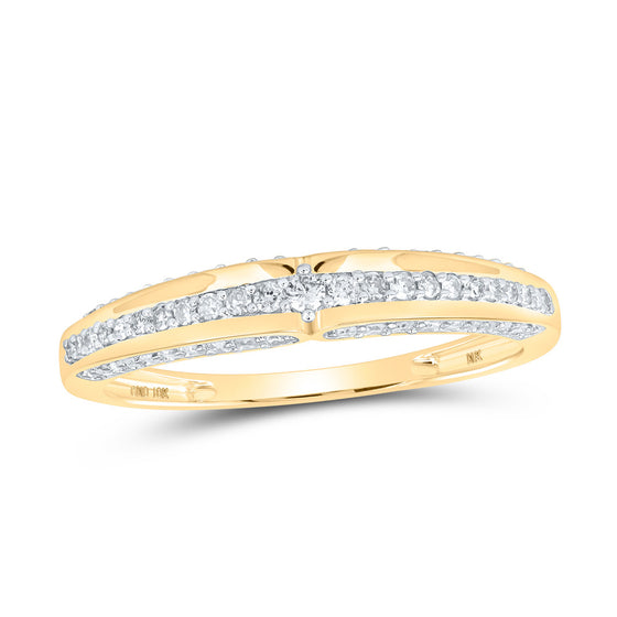 10k Yellow Gold His Hers Round Diamond Halo Matching Wedding Set 1 Cttw