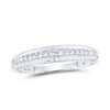 10k White Gold His Hers Round Diamond Halo Matching Wedding Set 1-3/4 Cttw
