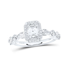  14k White Gold Emerald Diamond Solitaire Bridal Wedding Engagement Ring 2 Cttw