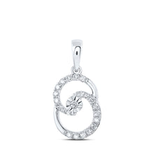  10k White Gold Womens Round Diamond Fashion Pendant 1/4 Cttw