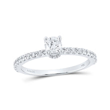  14k White Gold Round Diamond Solitaire Bridal Wedding Engagement Ring 5/8 Cttw