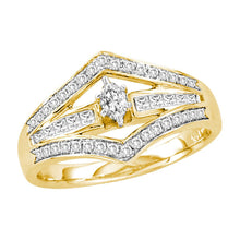  14k Yellow Gold Marquise Diamond Marquise Bridal Wedding Engagement Ring 1/2 Cttw