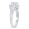 14k White Gold Marquise Diamond Solitaire Bridal Wedding Engagement Ring 3/4 Cttw