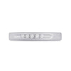 14k White Gold Womens Round Diamond Wedding Single Row Band 1/8 Cttw