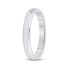 14k White Gold Womens Round Diamond Wedding Single Row Band 1/8 Cttw