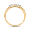 10k Yellow Gold Princess Diamond Bridal Wedding Ring Band Set 1 Cttw