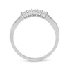 10k White Gold Womens Princess Diamond Bridal Wedding Ring Band Set 1.00 Cttw