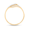 10k Yellow Gold Womens Round Diamond Mom Accent Ring 1/20 Cttw