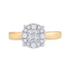 14k Yellow Gold Princess Diamond Bridal Wedding Engagement Ring 1/2 Cttw