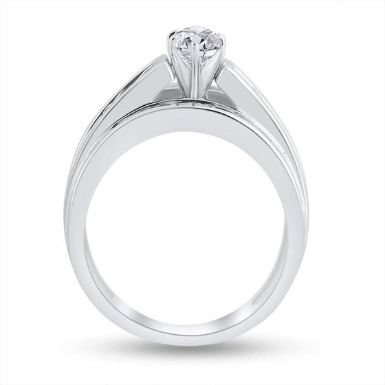 14k White Gold Marquise Diamond Solitaire Bridal Wedding Engagement Ring 2 Cttw
