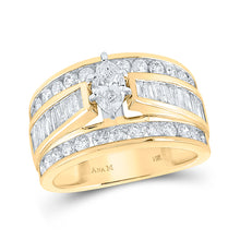  14k Yellow Gold Marquise Diamond Solitaire Bridal Wedding Engagement Ring 2 Cttw