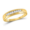 14k Yellow Gold His Hers Round Diamond Solitaire Matching Wedding Set 1/2 Cttw