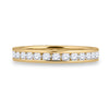 14k Yellow Gold Womens Round Diamond Eternity Wedding Band 1 Cttw