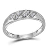 10k White Gold His Hers Marquise Diamond Solitaire Matching Wedding Set 1/4 Cttw