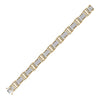 10k Yellow Gold Mens Round Diamond Link Bracelet 2 Cttw