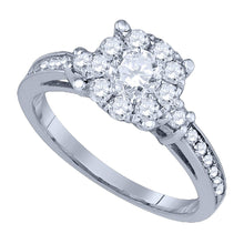  14k White Gold Round Diamond Solitaire Bridal Wedding Engagement Ring 1 Cttw