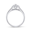 14k White Gold Round Diamond Solitaire Bridal Wedding Engagement Ring 1/8 Cttw