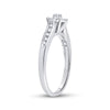 14k White Gold Round Diamond Solitaire Bridal Wedding Engagement Ring 1/8 Cttw