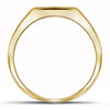 10k Yellow Gold Mens Round Black Color Enhanced Diamond Wedding Band Ring 1 Cttw