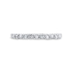10k White Gold Womens Round Diamond Single Row Band Ring 1/6 Cttw