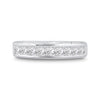 14k White Gold Womens Princess Channel-set Diamond Single Row Wedding Band 1 Cttw