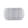 10k White Gold Mens Round Diamond Cluster Ring 1/2 Cttw