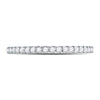 14k White Gold Womens Round Diamond Eternity Wedding Band 1/2 Cttw