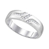10k White Gold His Hers Round Diamond Solitaire Matching Wedding Set 1/3 Cttw