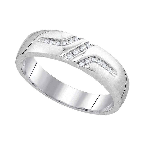 10k White Gold His Hers Round Diamond Solitaire Matching Wedding Set 1/3 Cttw