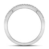 14k White Gold Princess Diamond Bridal Wedding Ring Band Set 1/3 Cttw