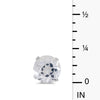 14k White Gold Round White Topaz Stud Earrings