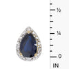 14k Yellow Gold Pear Sapphire And Diamond Earrings