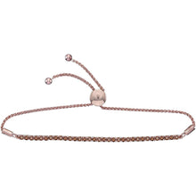  10k Rose Gold Womens Round Natural Brown Diamond Bolo Bracelet 2 Cttw