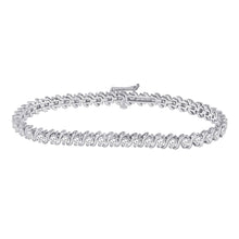 14k White Gold Womens Round Diamond Classic Tennis Bracelet 4 Cttw