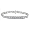 10k White Gold Womens Round Diamond Tennis Bracelet 3 Cttw