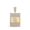 10k Yellow Gold Mens Round Diamond Dream Chasers Charm Pendant 3/4 Cttw