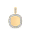 14k Yellow Gold Mens Baguette Diamond Picture Memory Charm Pendant 4 Cttw